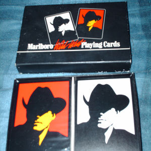 Vintage 1991 Marlboro Wild West Playing Cards With Scuffs On The Box